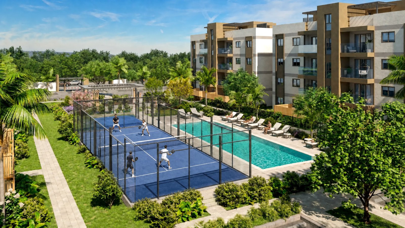 Cancha de padel en Riviera At Costa Blanca, Boca Chica